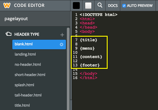 在 Weebly 中创建标题类型
