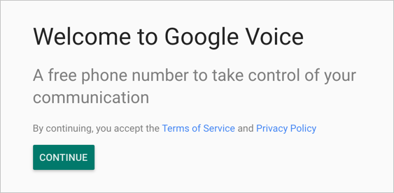 创建谷歌语音号码