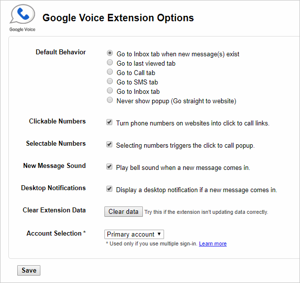 谷歌语音扩展选项