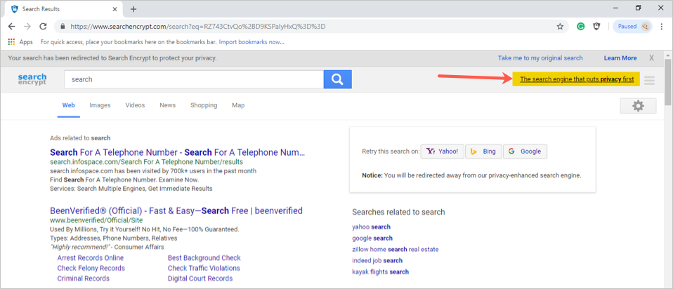 搜索加密搜索结果