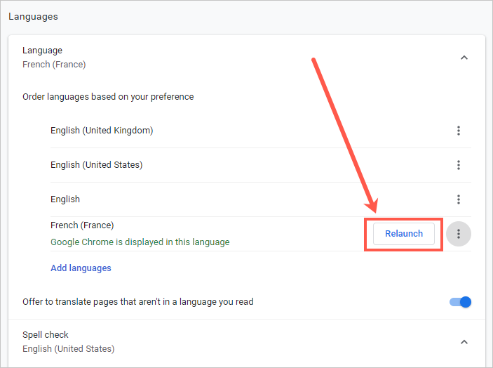 重新启动浏览器