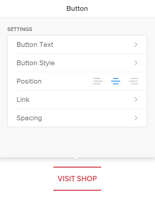 Weebly 按钮元素选项