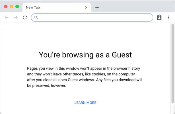 Chrome 访客帐户模式
