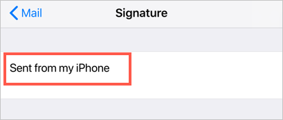 在 iPhone 中更改电子邮件签名