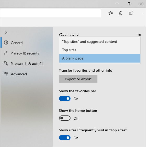 边缘新标签设置