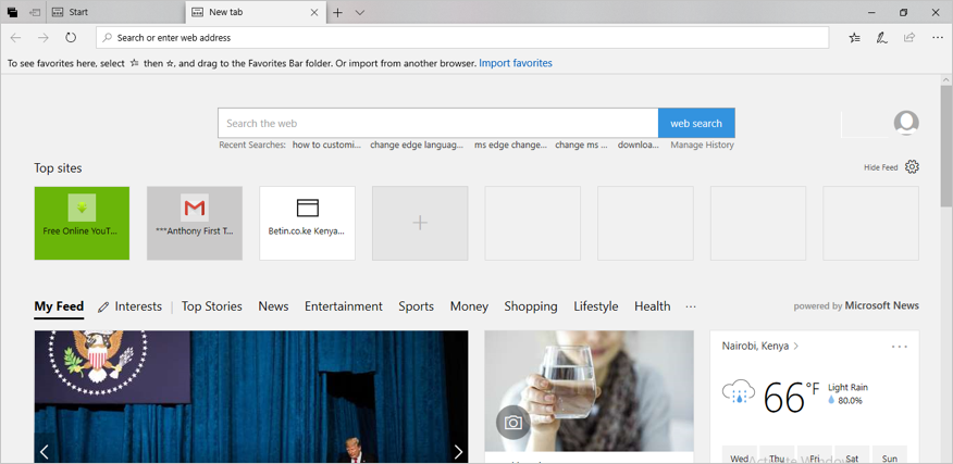 在 Edge 中自定义内容