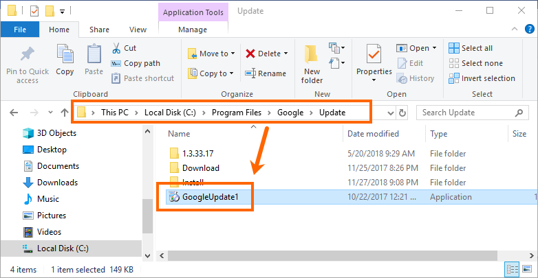 更改 Google 更新应用程序名称