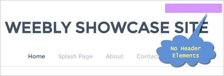 Weebly 网站中没有标题元素