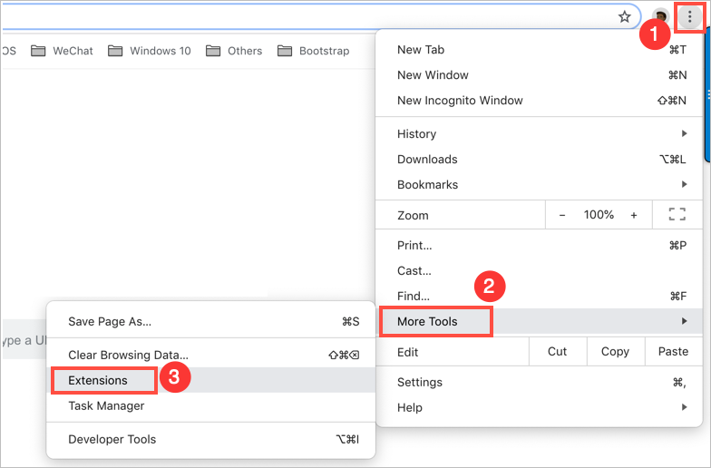 打开 Chrome 扩展程序