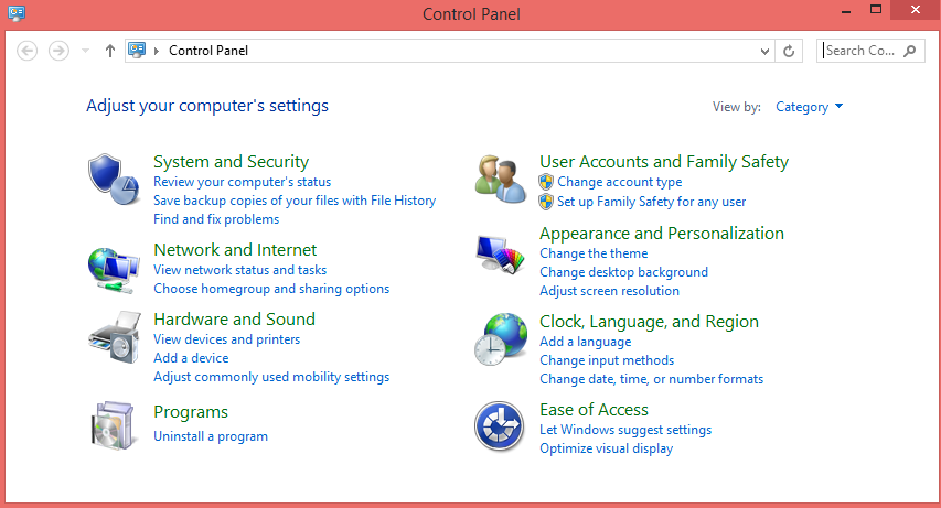 Windows 10 控制面板
