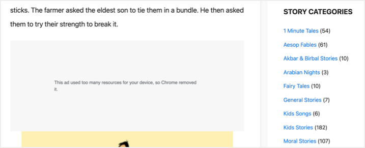 由于使用了高资源而删除了广告