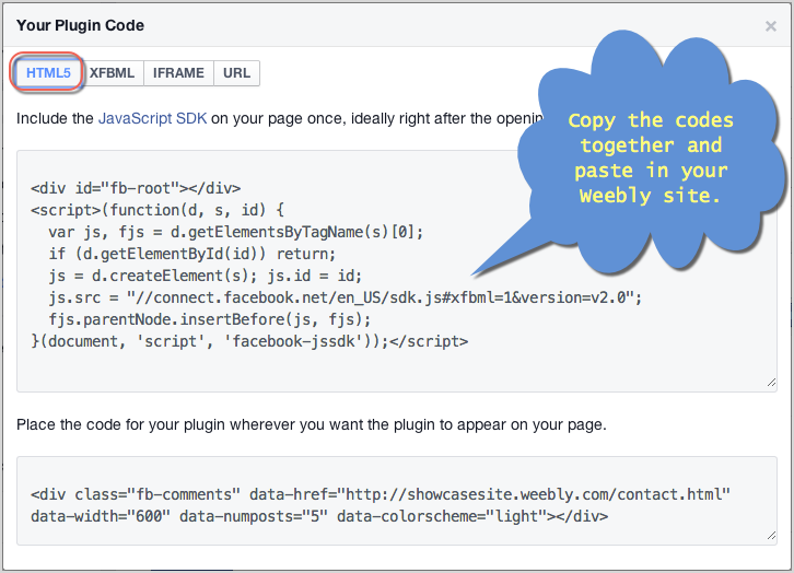 生成 Facebook 评论框代码