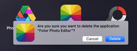 从 LaunchPad 中删除应用程序