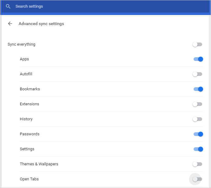 恢复 Chrome 设置