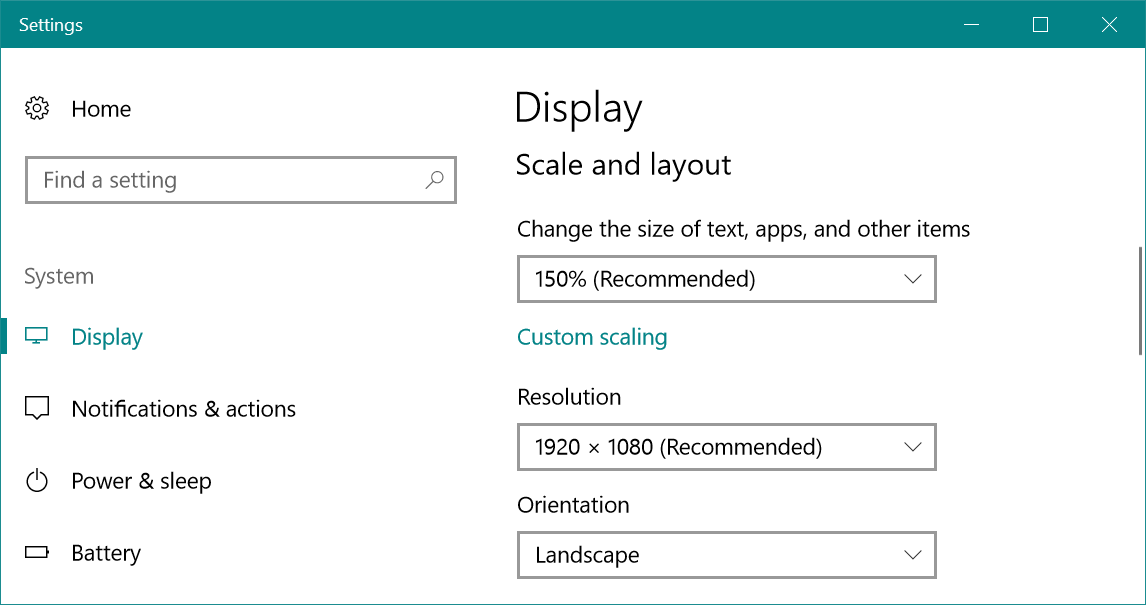 检查屏幕分辨率