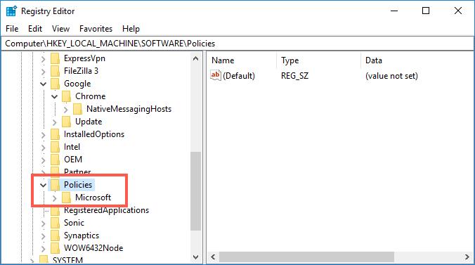 Windows 10 注册表