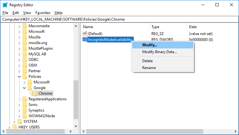 修改新值键和值