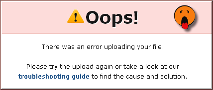 Weebly 文件上传错误