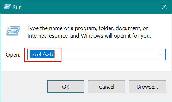 以安全模式打开 Excel