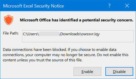 Excel 工作簿中的安全问题