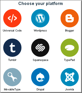 选择 Disqus 安装平台