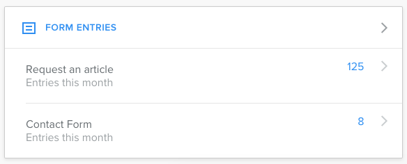 在 Weebly 仪表板中查看联系表条目