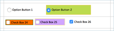 在 Excel 中格式化复选框和单选按钮