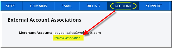 从 Weebly 帐户中删除 PayPal