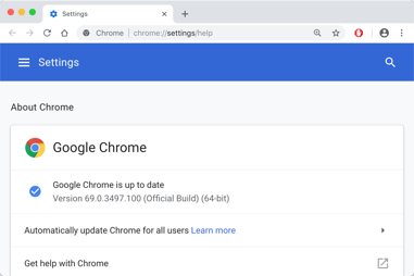 更新 Chrome