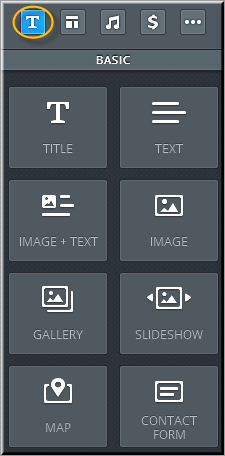 基本的 Weebly 元素