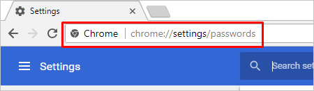 打开 Chrome 密码管理器