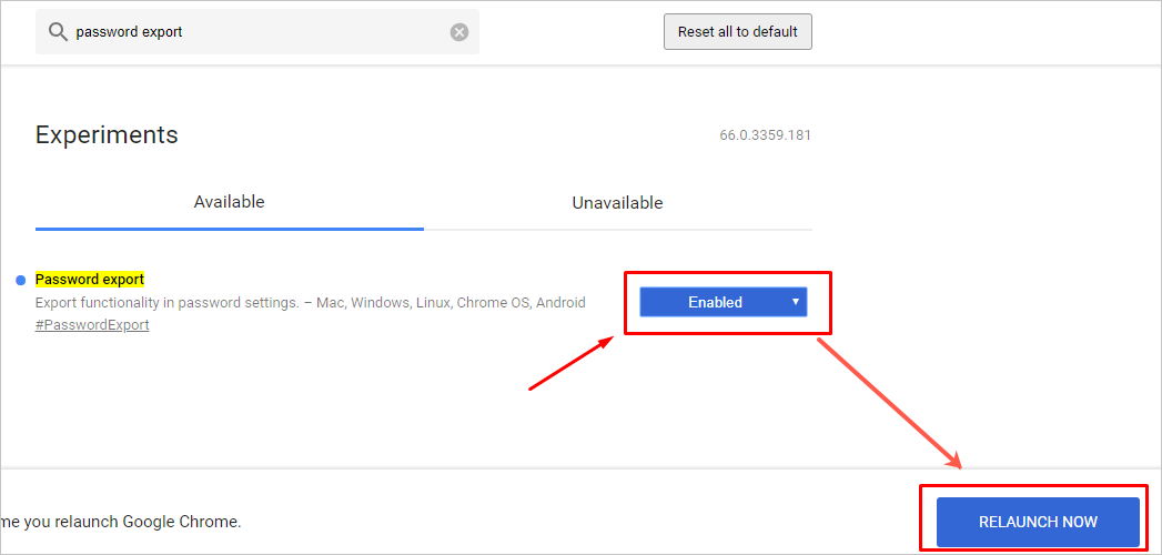 启用导出密码标志