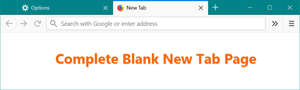 完成空白新标签页