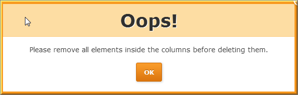 删除 Weebly 列中的元素