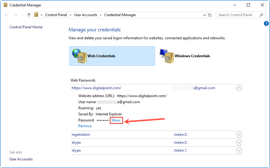 Windows 凭据管理器