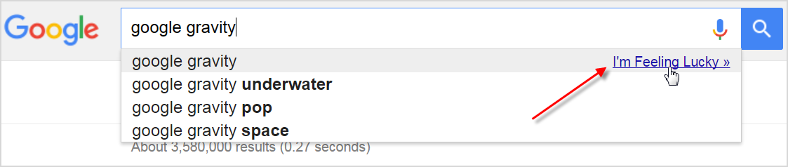 从 Google 即时预测中选择我感到幸运