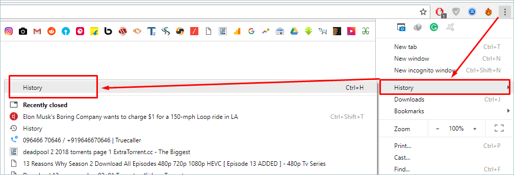 在桌面和移动设备中查看Chrome浏览历史记录的方法 在桌面和移动设备中查看Chrome浏览历史记录的方法