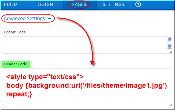 更改 Weebly 页面的背景图像