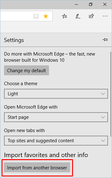 从其他浏览器导入