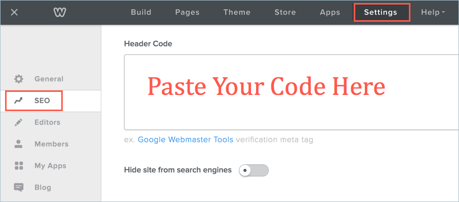 在 Weebly 标头代码部分添加 Favicon 链接
