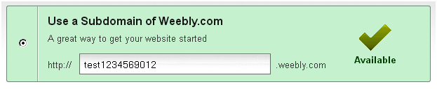 站点可用性检查 Weebly