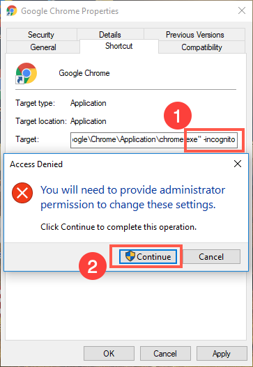 修改属性的管理员权限