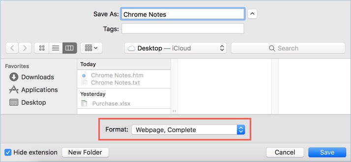 从浏览器保存笔记