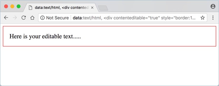 使用带有 Contenteditable 属性的 CSS