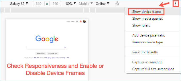检查响应性并启用帧模式
