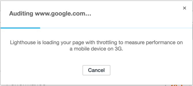 在 Chrome 中运行的 Lighthouse 审计