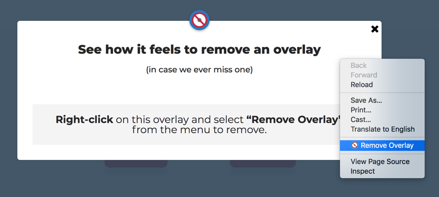 阻止叠加弹出窗口