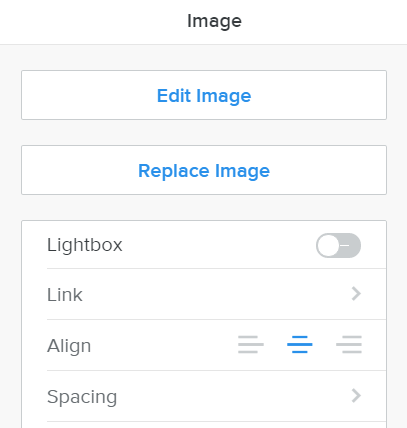 Weebly 图像元素选项