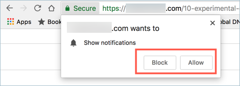 在 Google Chrome 中推送通知