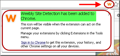 添加了关于扩展的 Chrome 通知